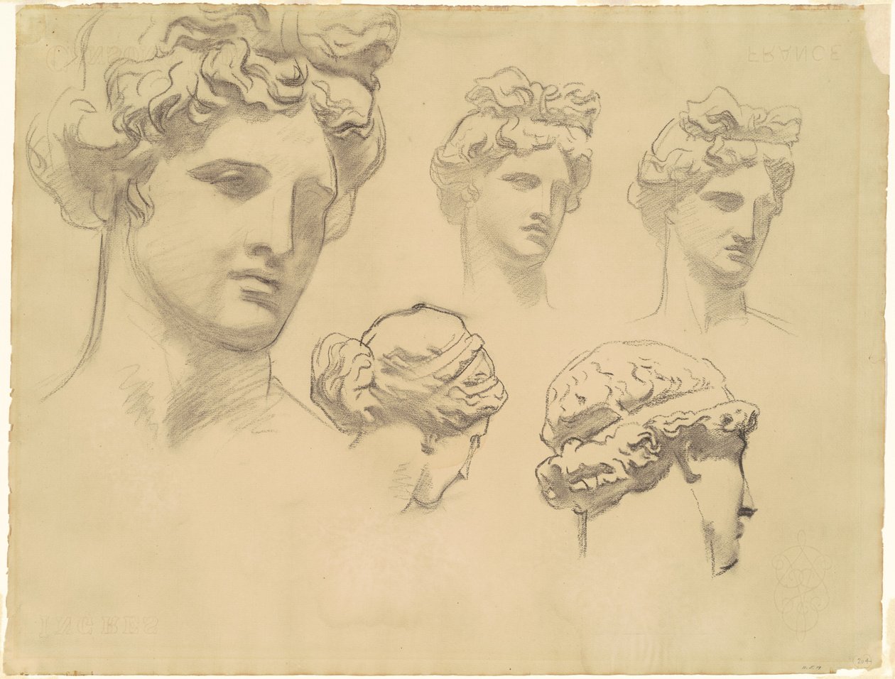 Studies for "Apollo and the Muses" by John Singer Sargent