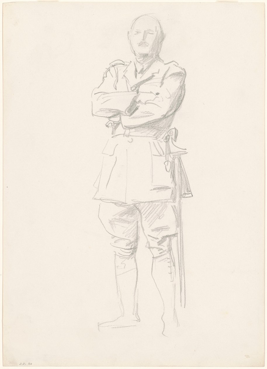 Study of General Louis Botha for "General Officers of World War I" by John Singer Sargent