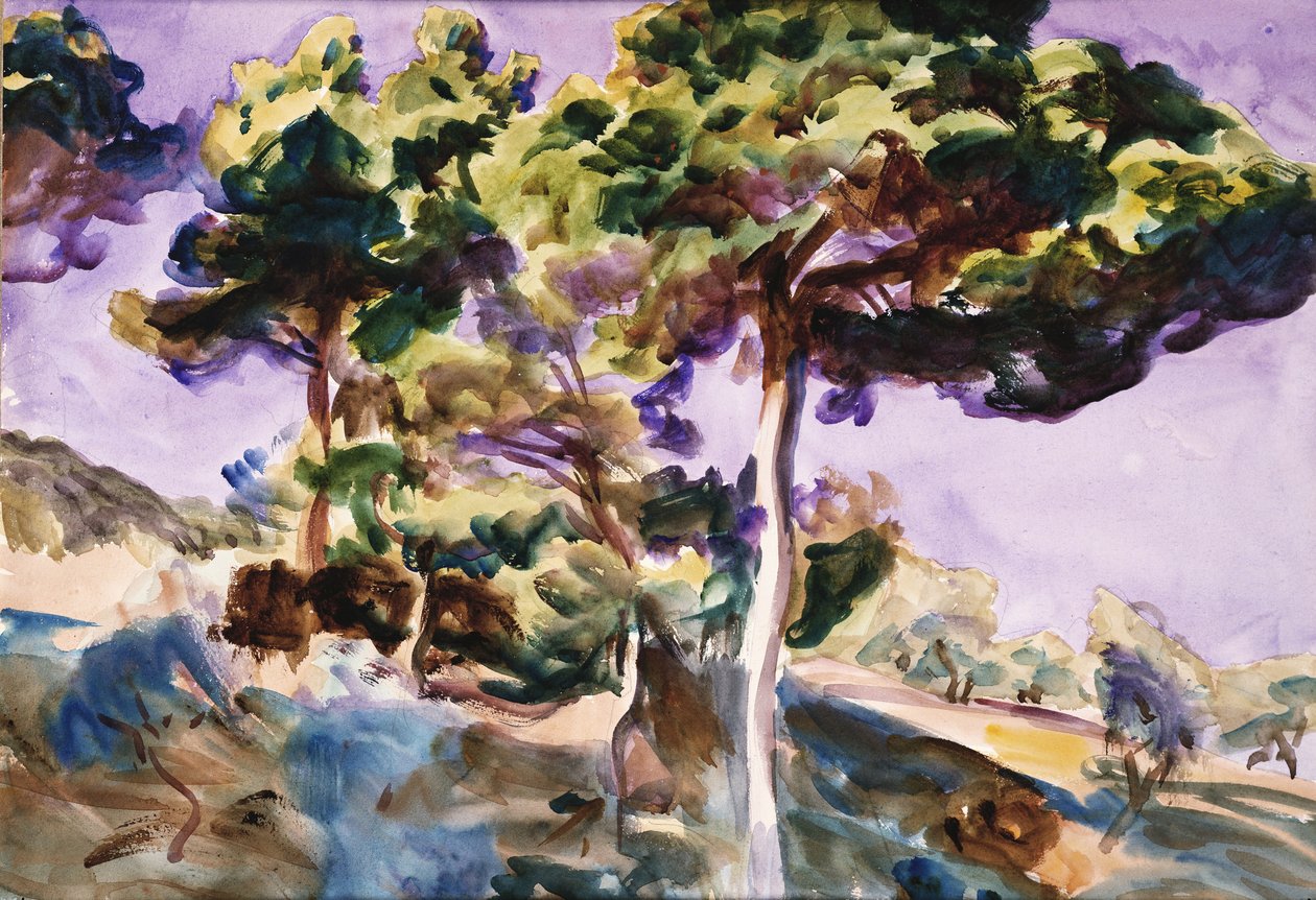 Trees by John Singer Sargent: Premium art reproduction