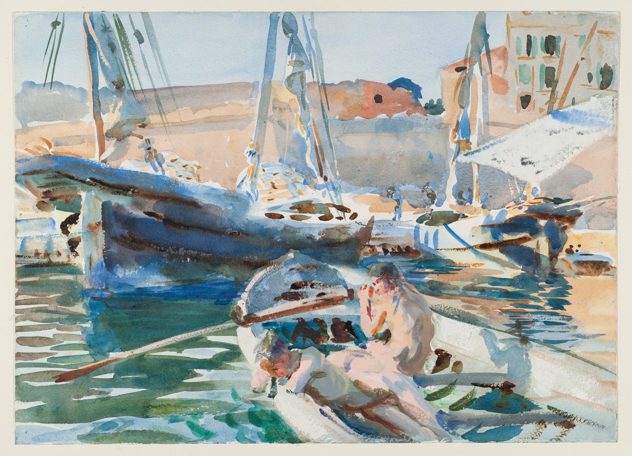 Unloading Plaster by John Singer Sargent