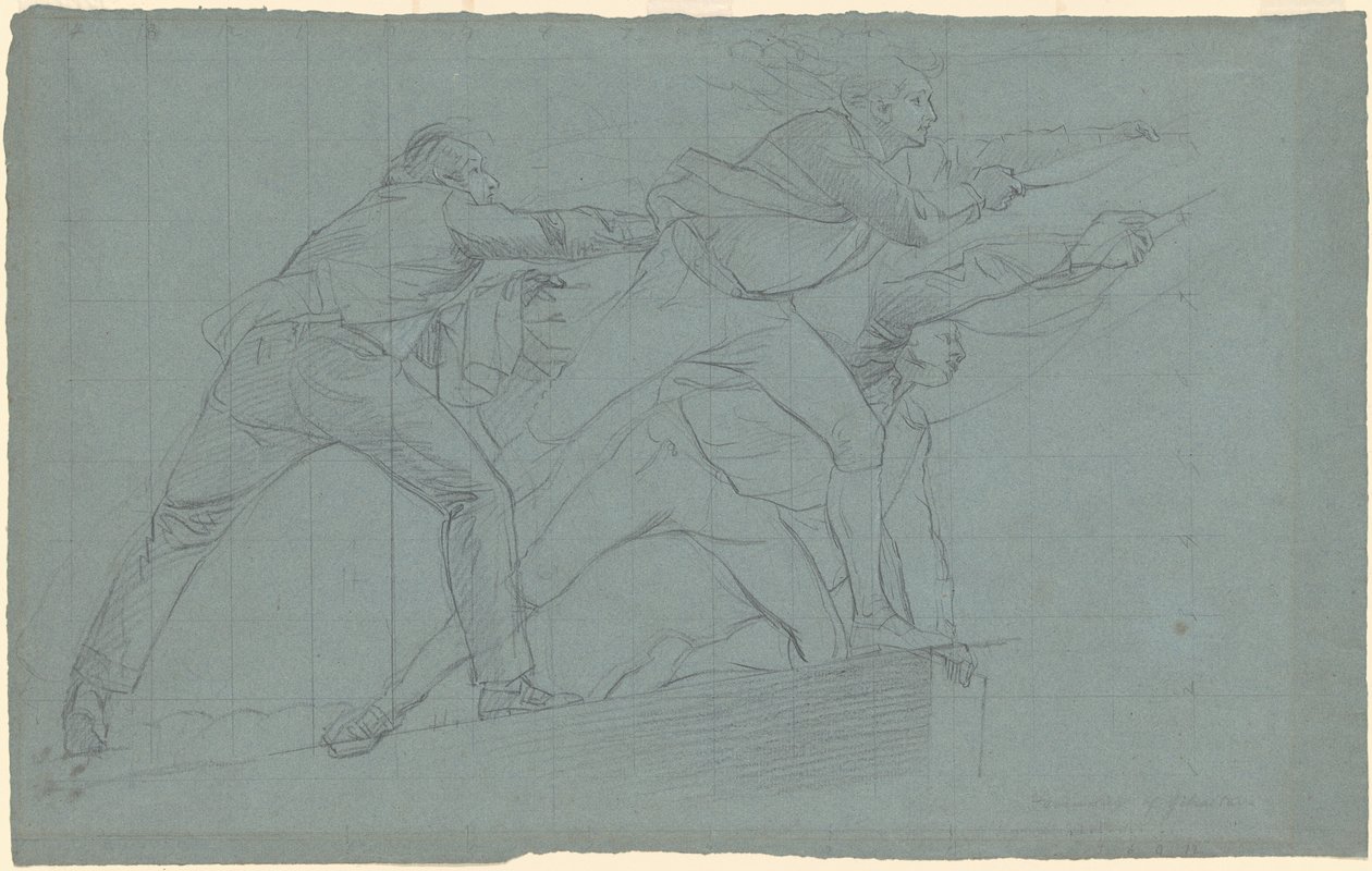 Study for "The Defeat of the Floating Batteries at Gibraltar" by John Singleton Copley