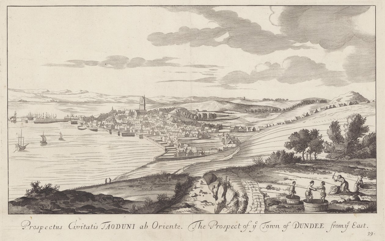 A Picture of Dundee, Angus, Scotland Drawn in 1693 by John Slezer