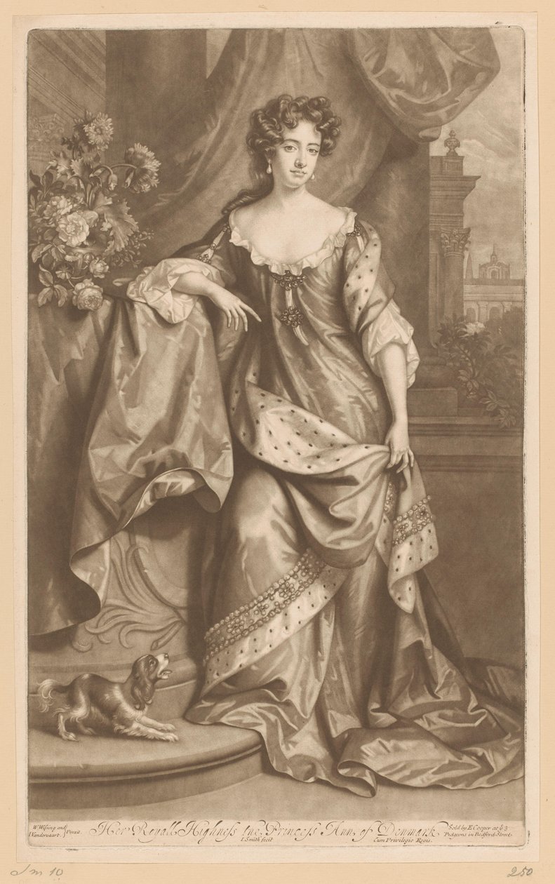 Portrait of Anna of Denmark by John Smith: Fine art print