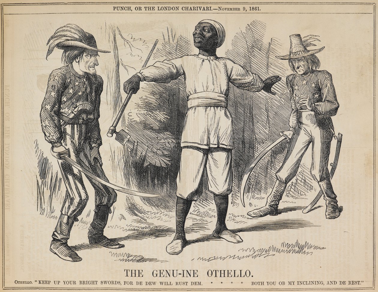 The Genuine Othello by John Tenniel