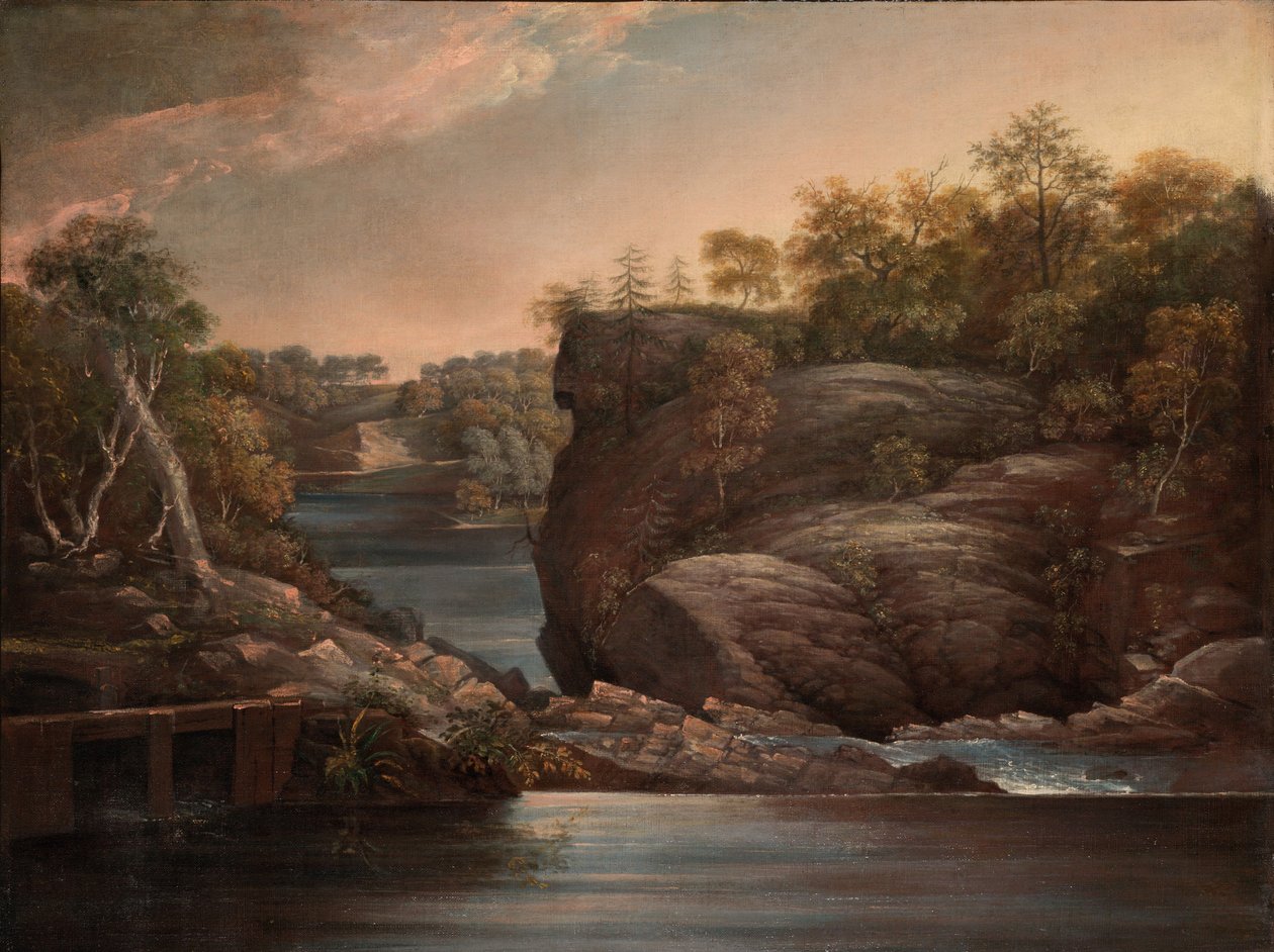 Norwich Falls (or The Falls of the Yantic at Norwich) by John Trumbull
