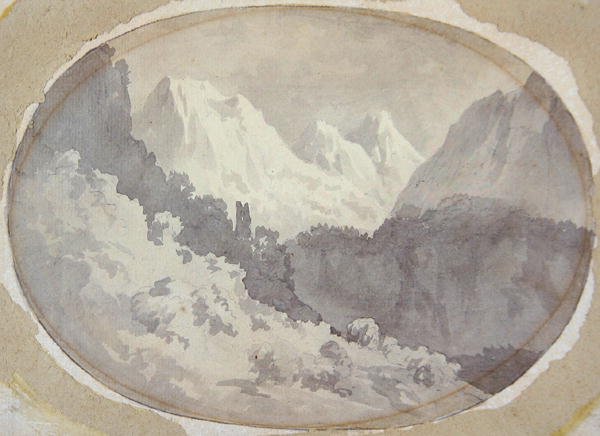 Alpine Scene by John Warwick Smith