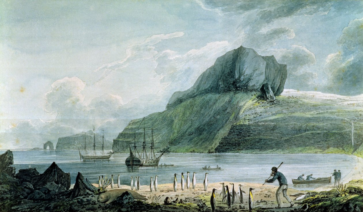 A view of Christmas Harbour in Kerguelen