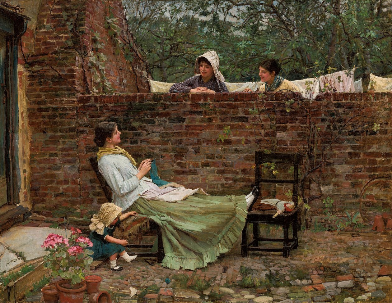 Gossip by John William Waterhouse