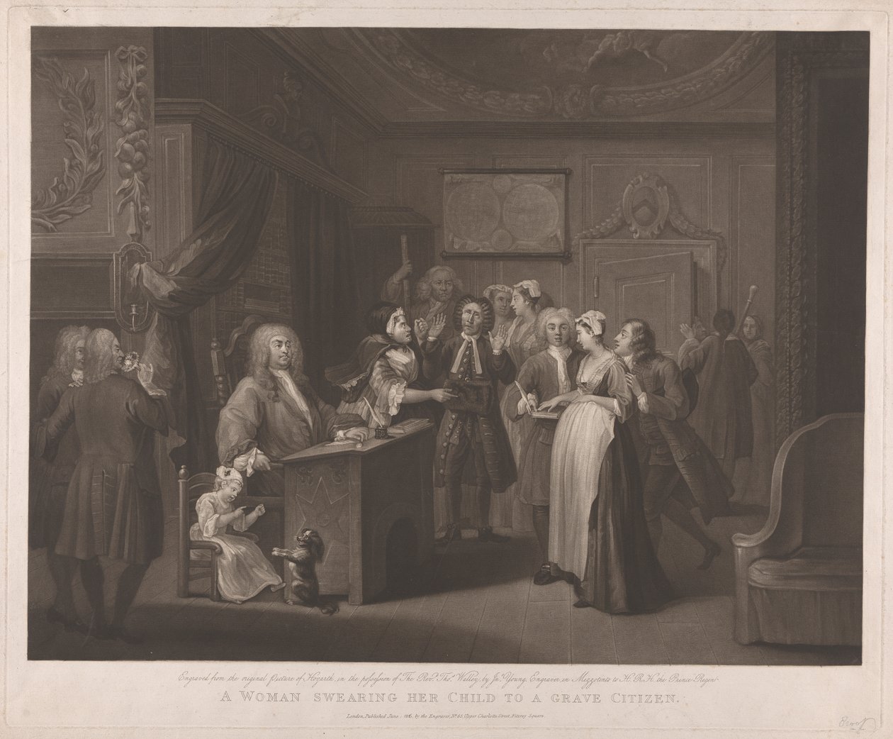A Woman Swearing her Child to a Grave Citizen by John Young