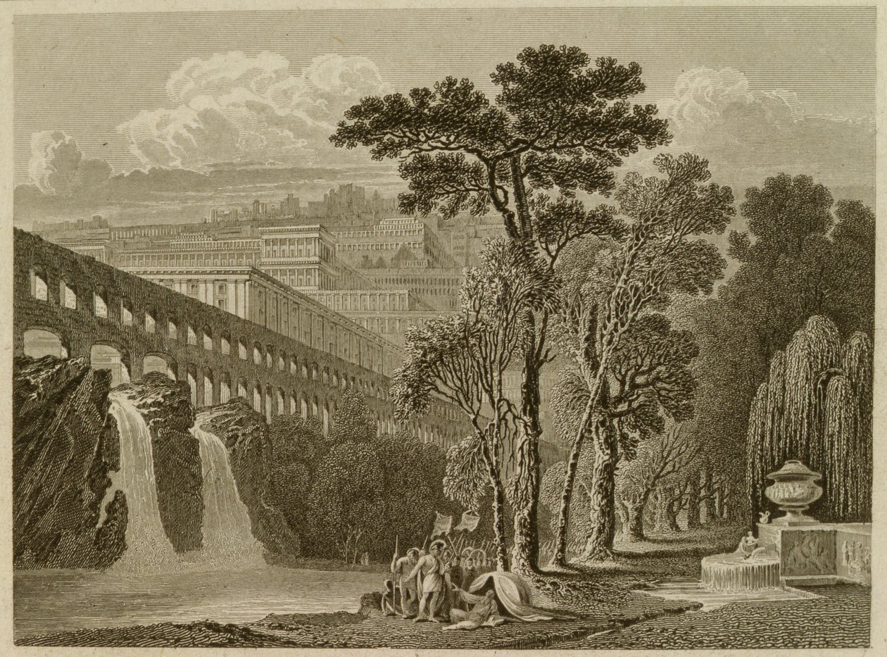 Alexander and Diogenes, engraved by Edward Francis Finden by John after Martin