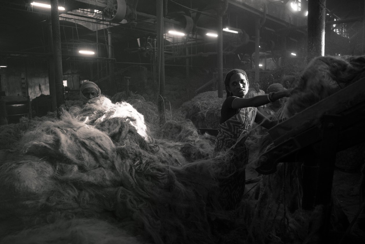 Jute Factory, Kolkata, India, 2017 by Jon Nicholson