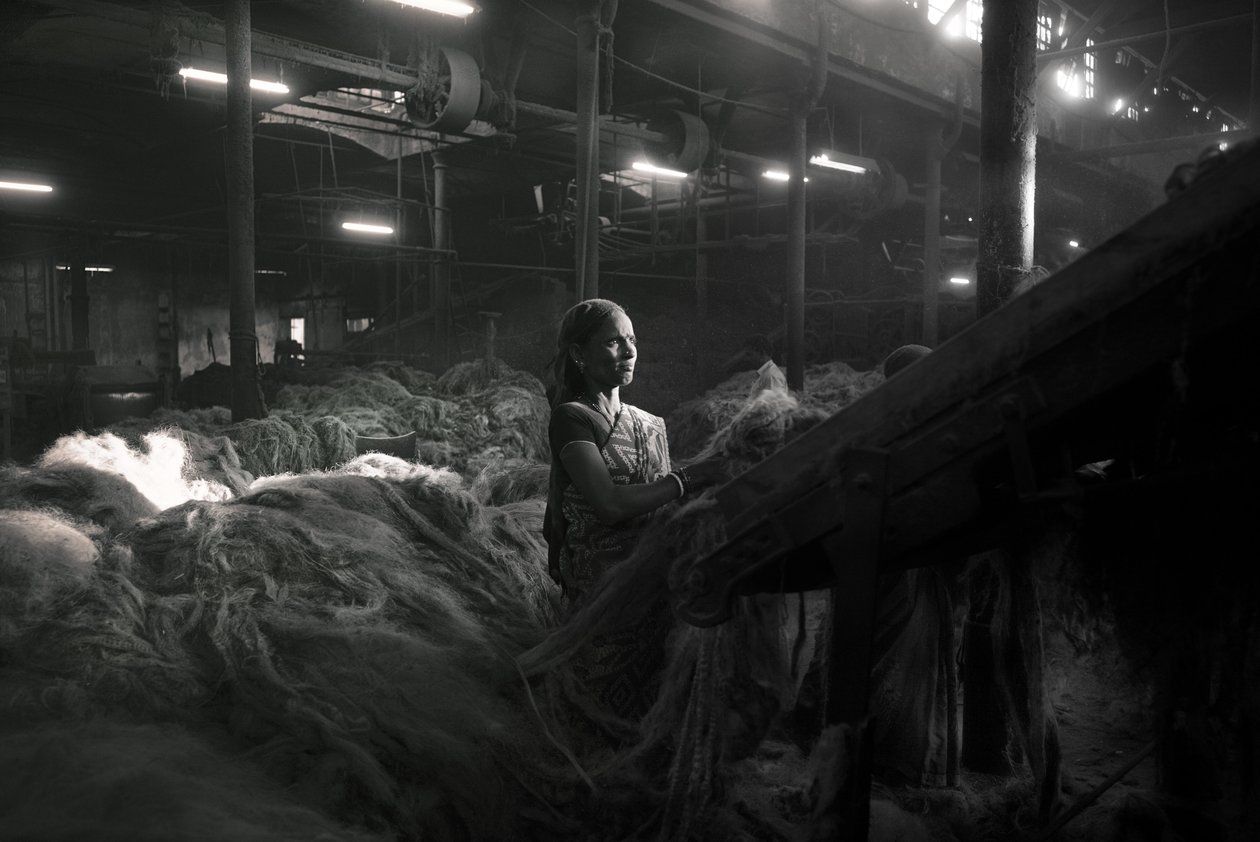 Jute Factory, Kolkata, India, 2017 by Jon Nicholson