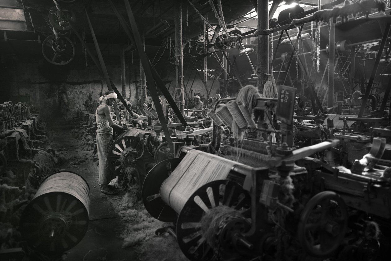 Jute factory, Kolkata, India, 2017 by Jon Nicholson