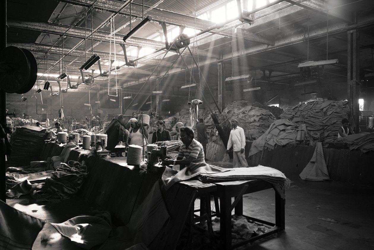 Jute factory, Kolkata, India, 2017 by Jon Nicholson