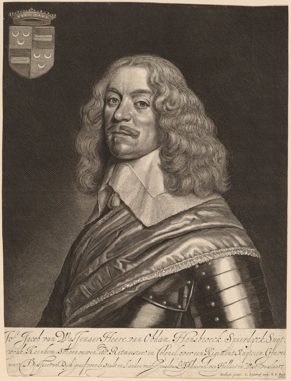 Jacob van Wassenaer van Obdam by Jonas Suyderhoff after Gerrit van Honthorst