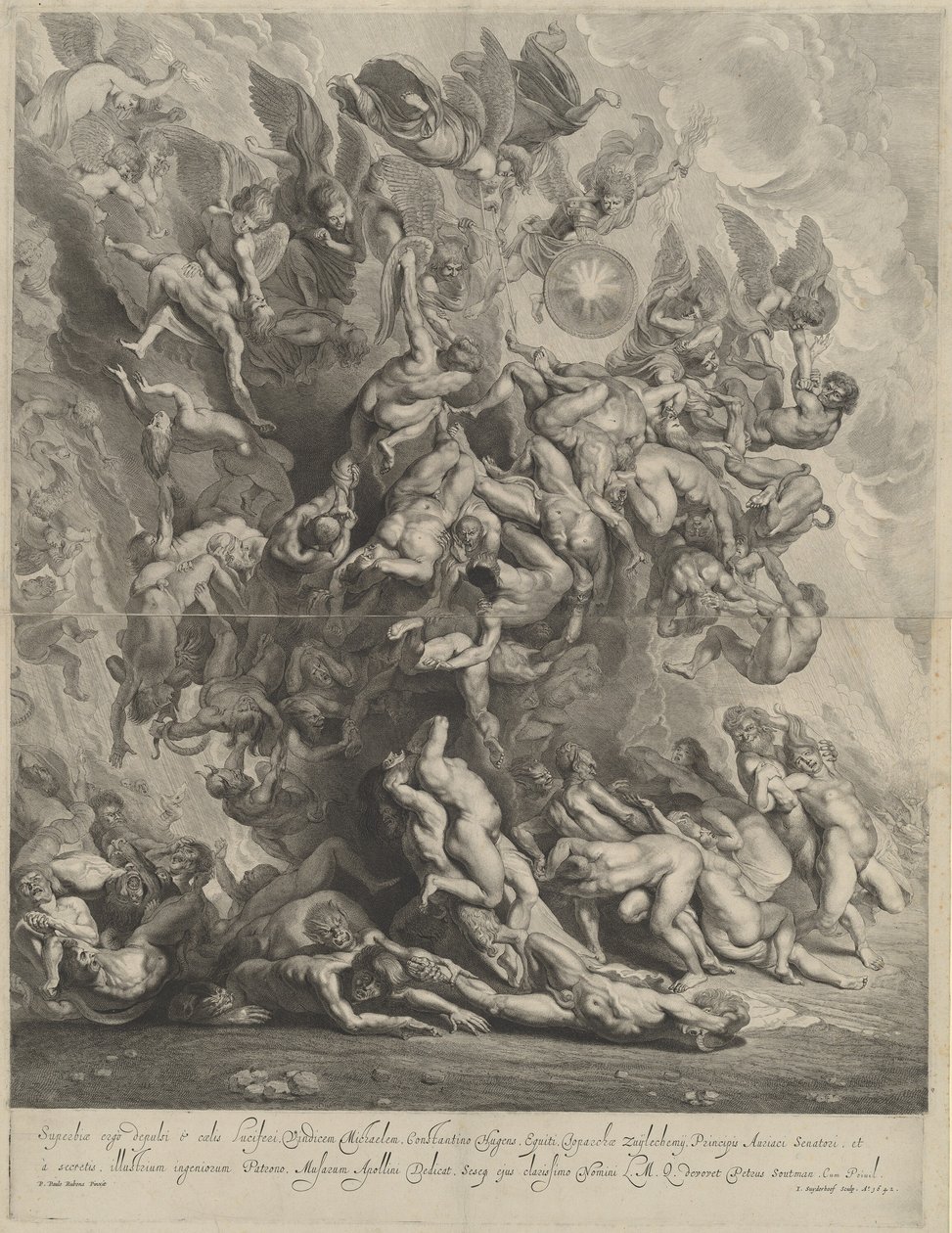 Fall of the Damned by Jonas Suyderhoff, after Sir Peter Paul Rubens