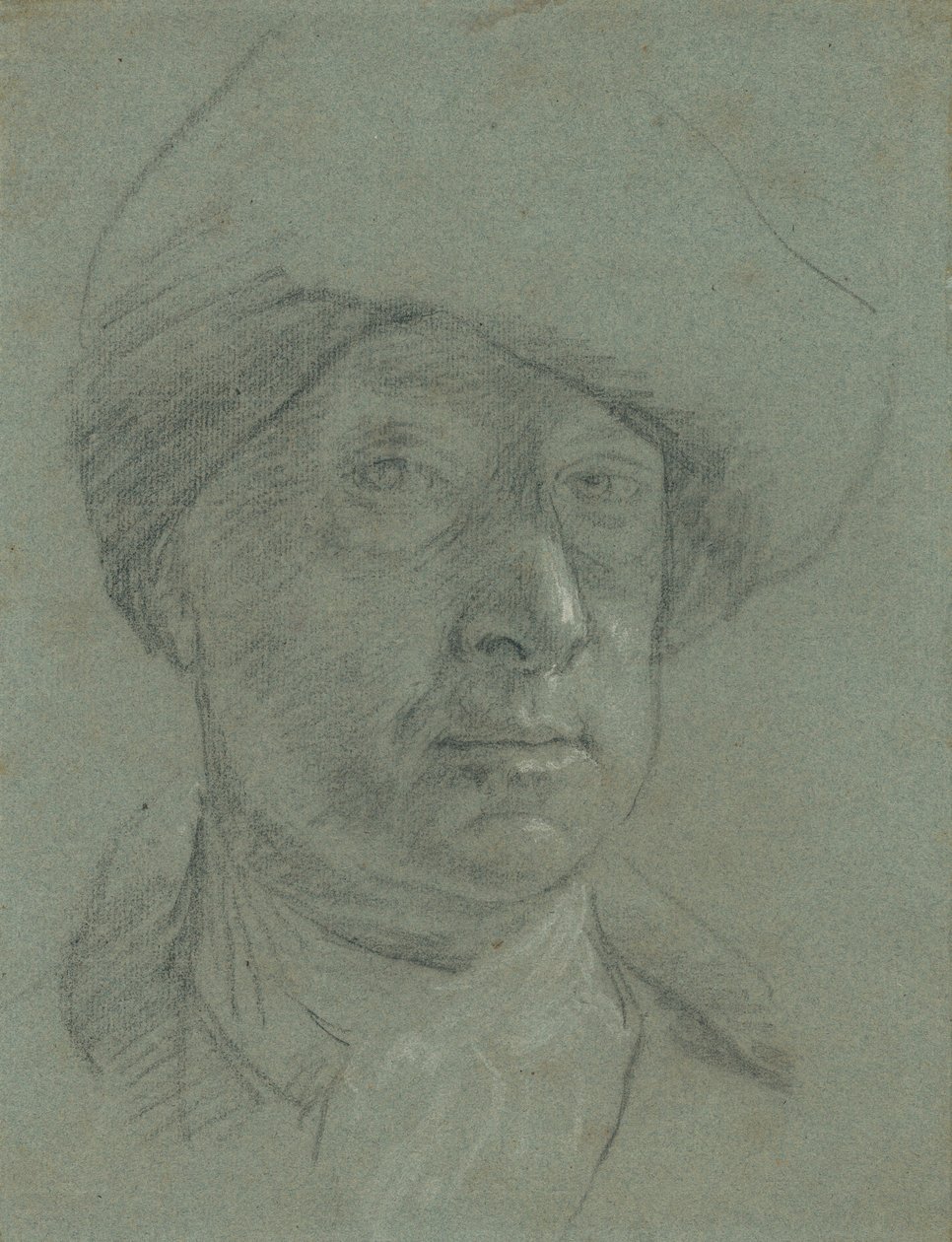 Self-Portrait Wearing a Cloth Hat