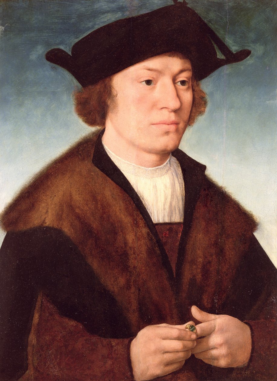 Portrait of an Unknown Man by Joos van Cleve: Fine art print