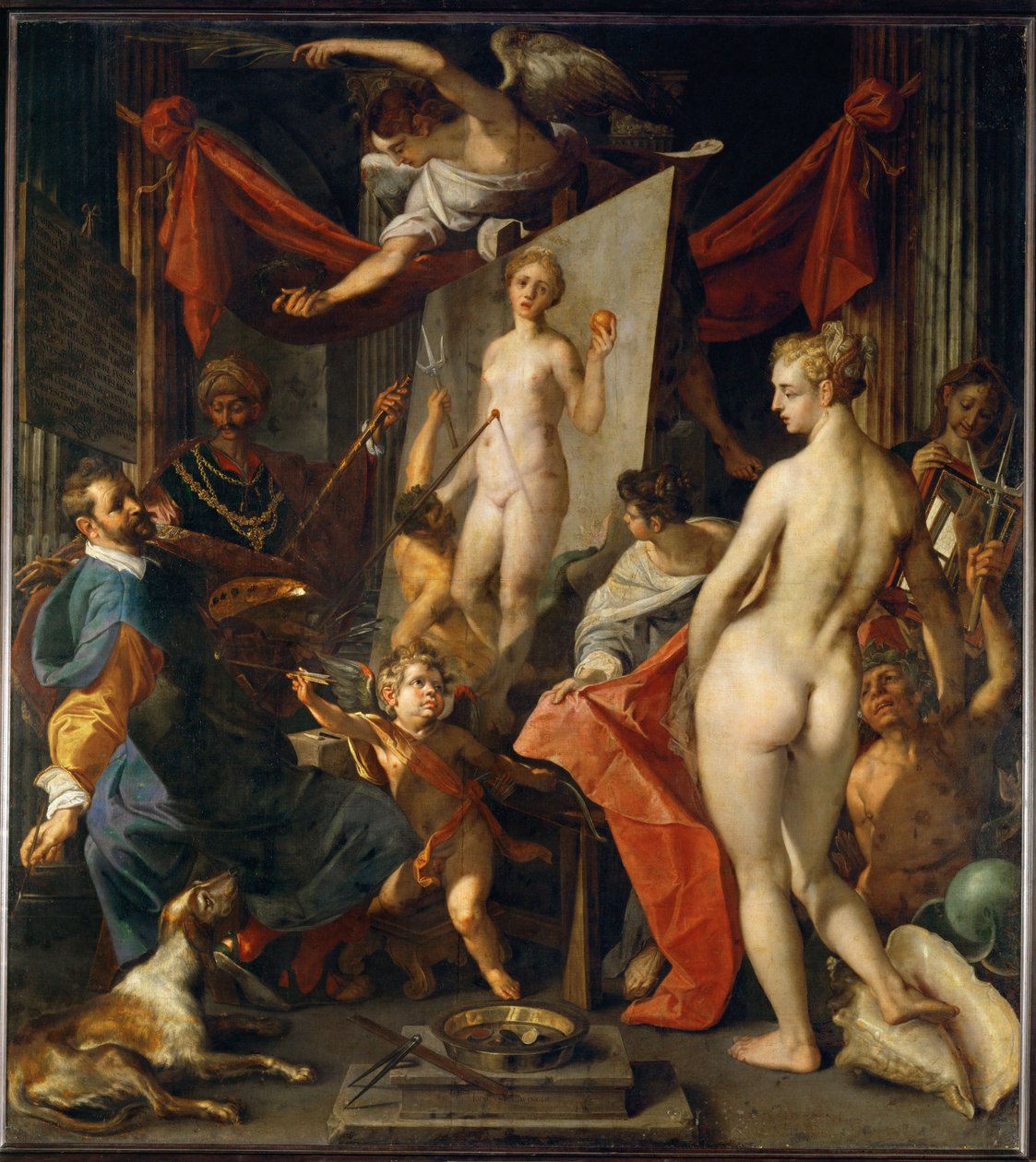 Apelles Paints Campaspe I by Joos or Jodocus van Winghe