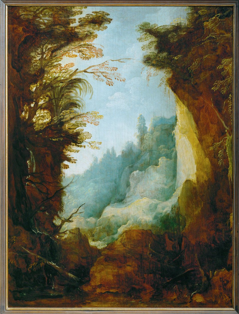 Ravine Between Rocks by Joos or Josse de The Younger Momper