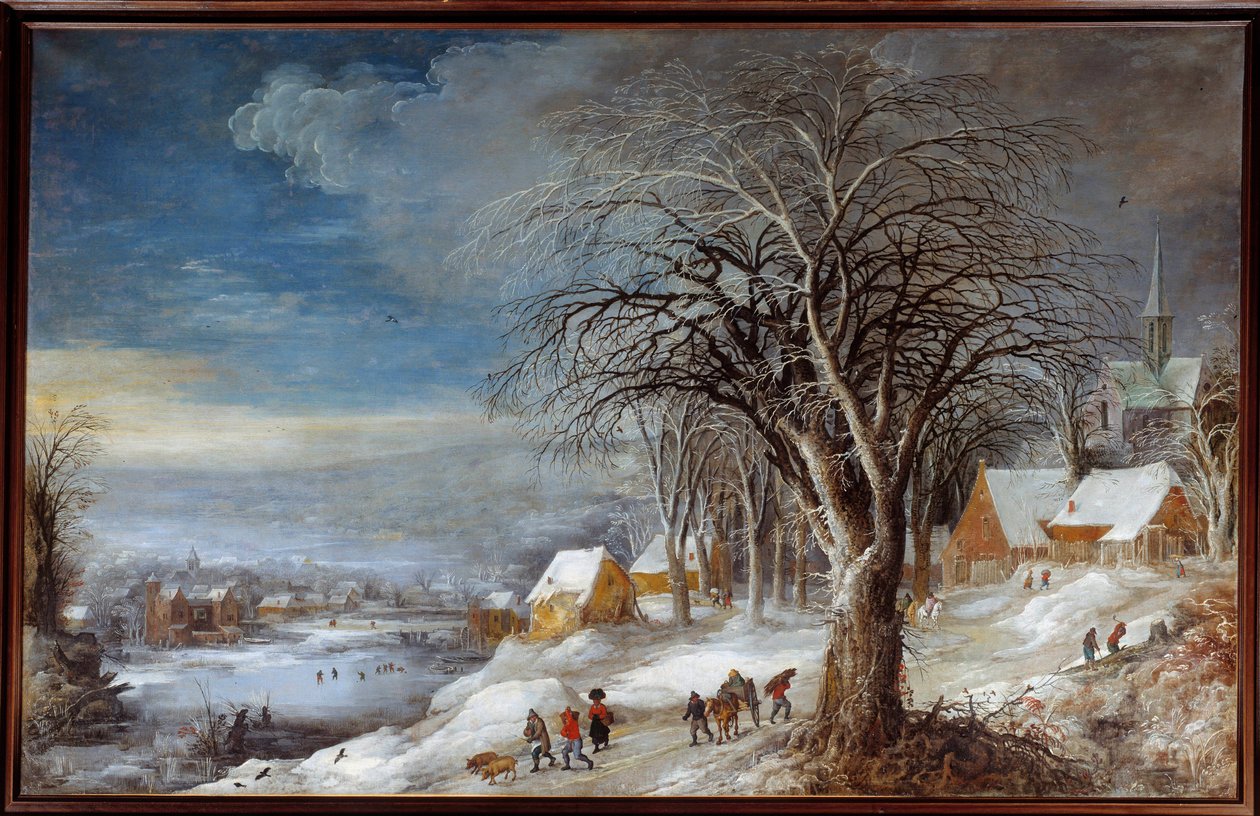 Winter Landscape by Joos or Josse de The Younger Momper