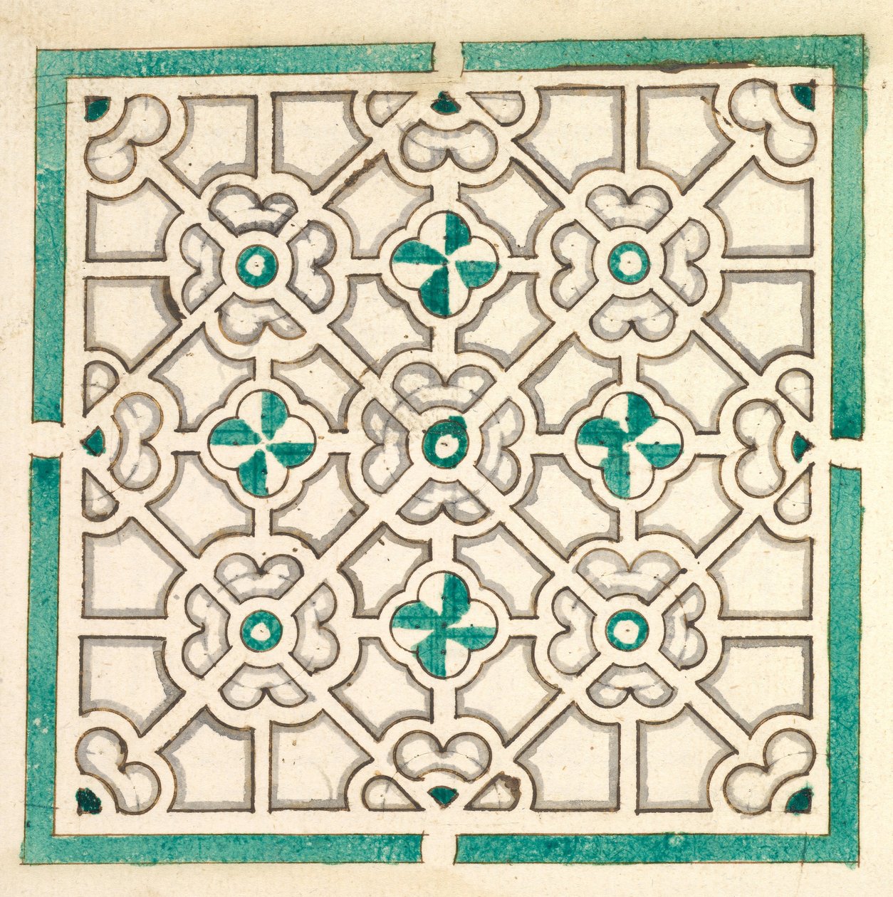Layout for a Garden with Flower-shaped Floral Beds by Jorg Rurfinger