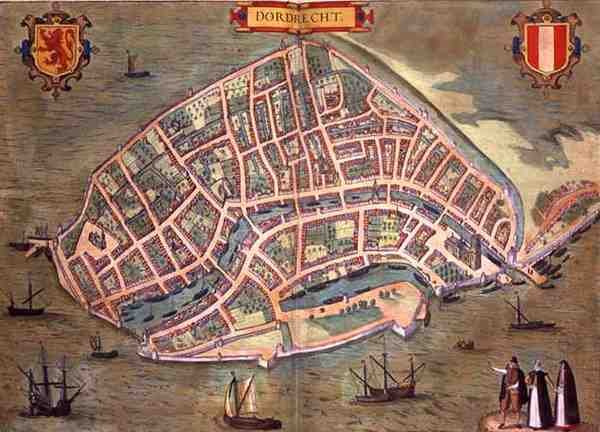 Map of Dordrecht, from 