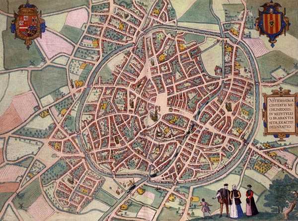 Map of Mechelen, from 