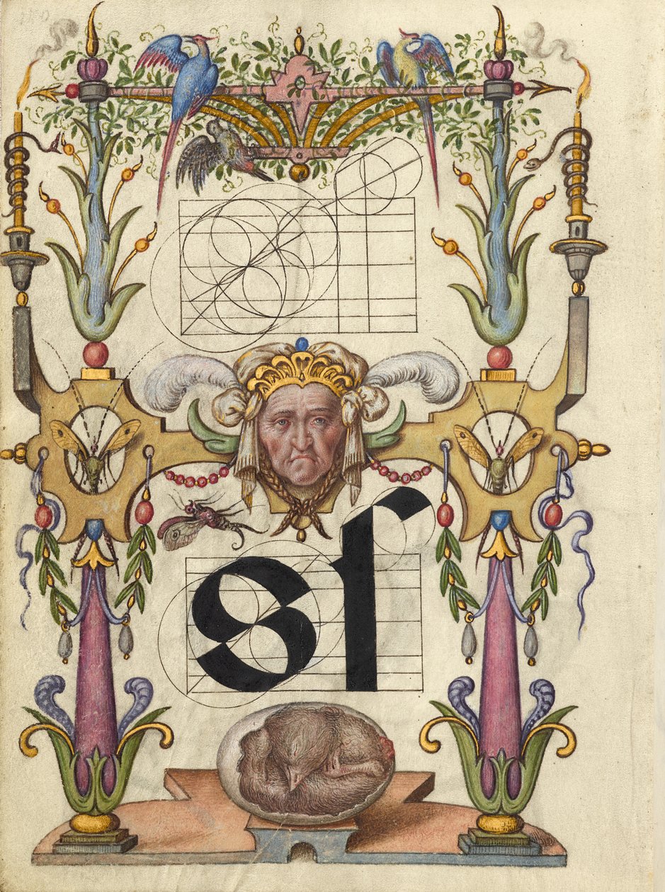 Guide for Constructing the Letter S by Joris Hoefnagel