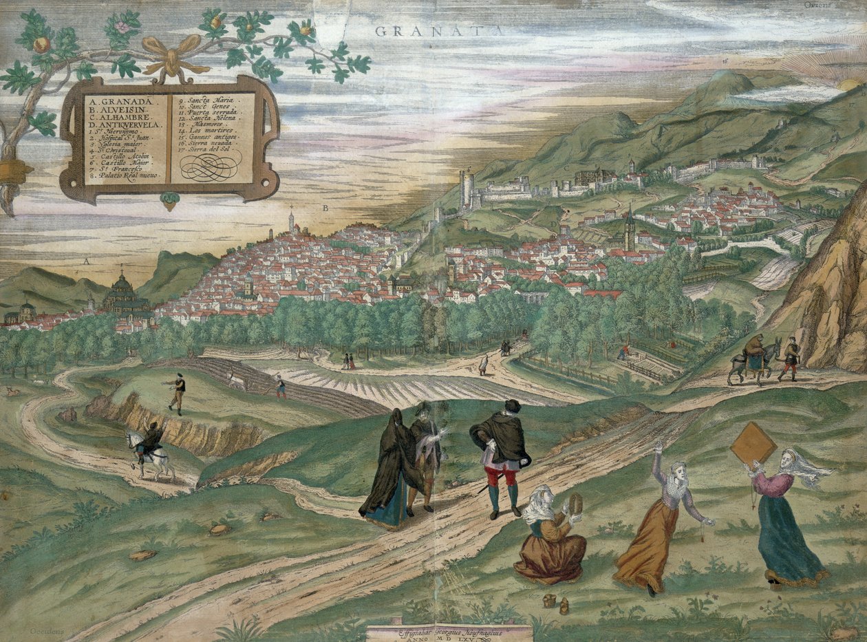 Map of Granada, from 