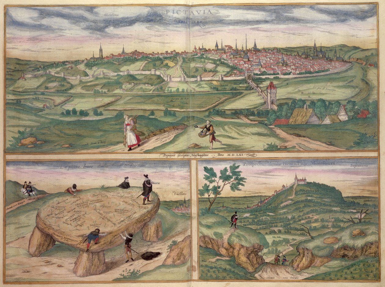 Map of Poitiers, from 