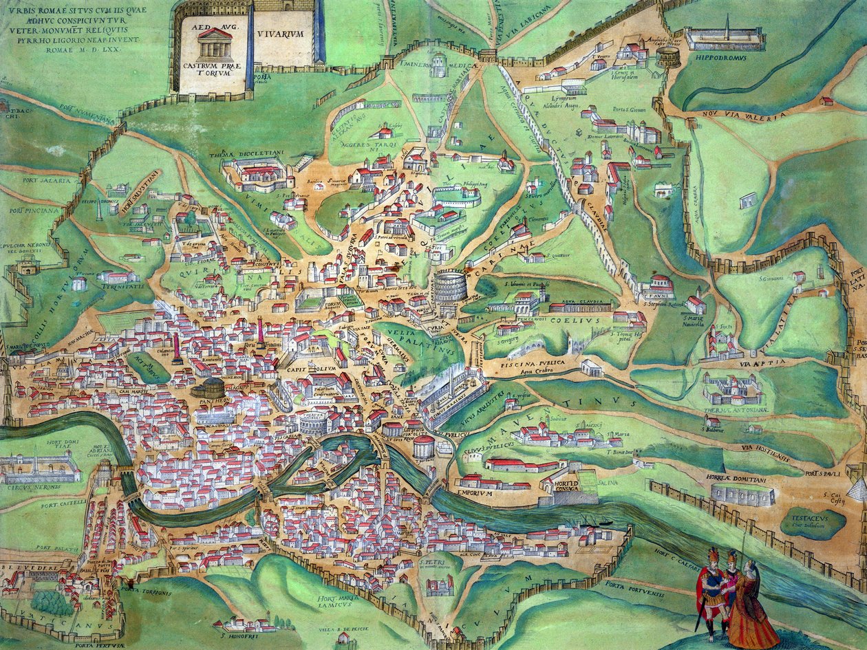 Map of Rome, from 