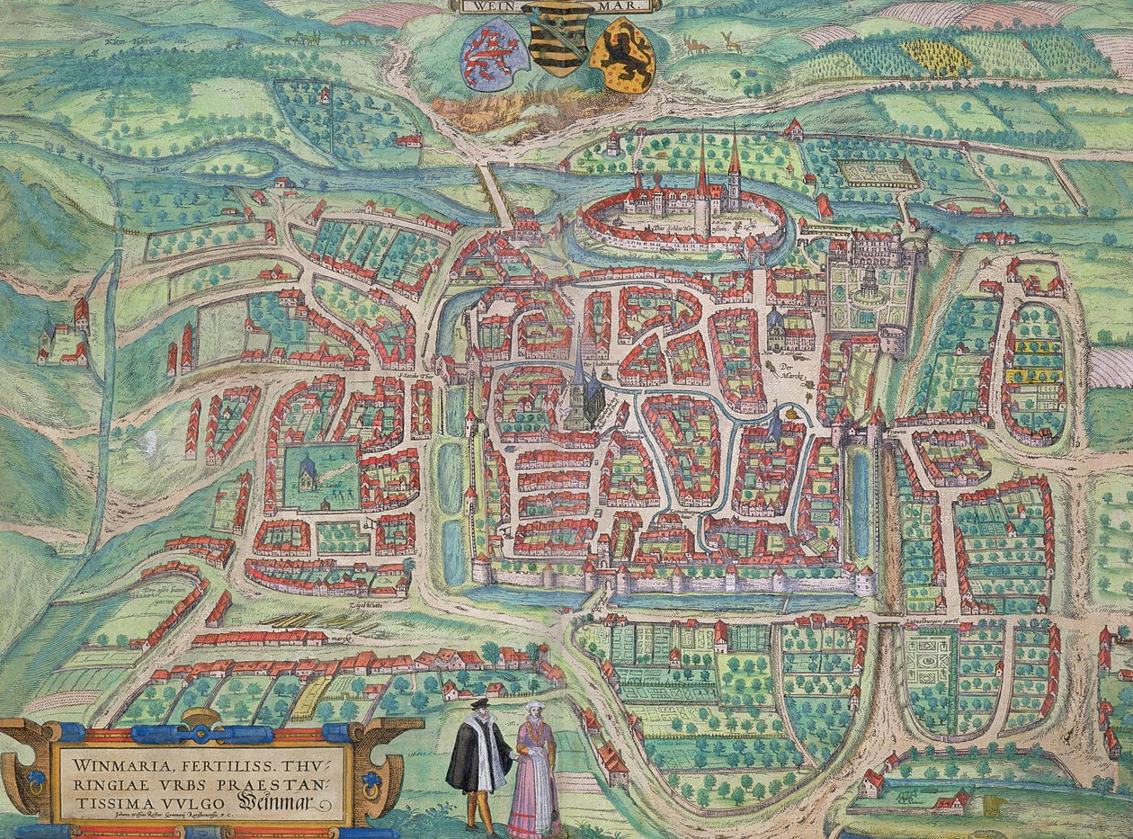 Map of Weimar, from 