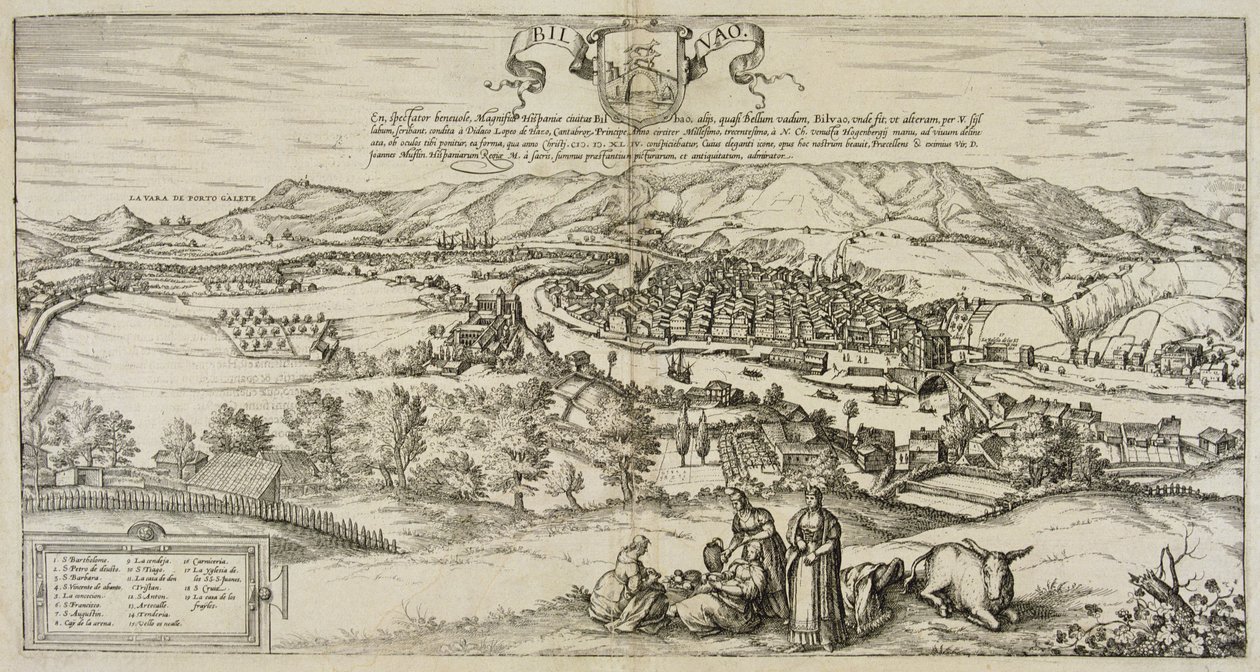 View of Bilbao by Joris Hoefnagel