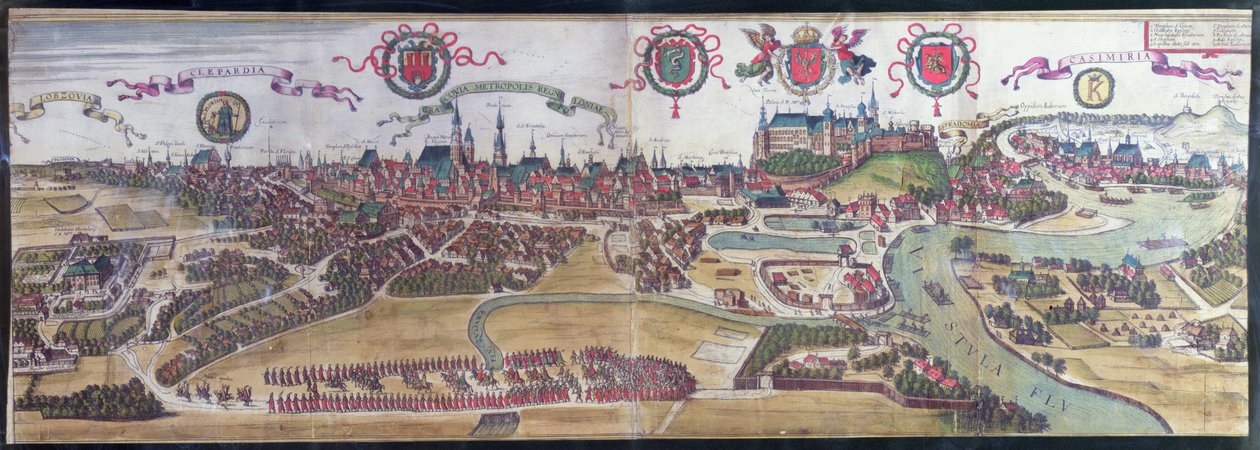 View of Cracow from the North-West, from 