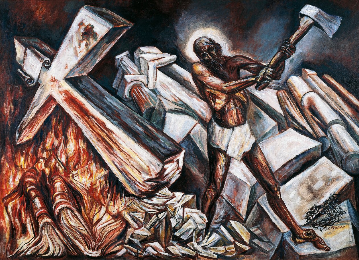 Christ destroys his cross by José Clemente Orozco