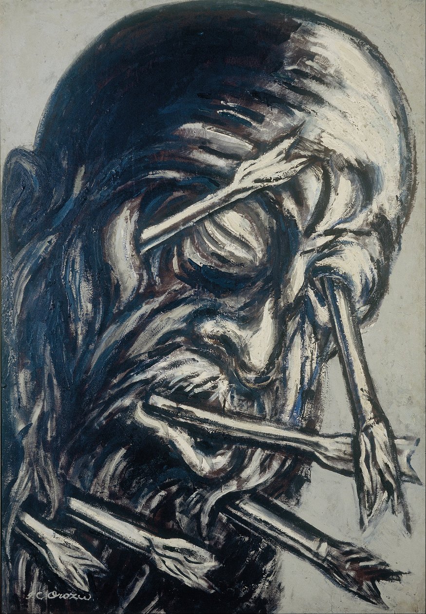 Head Pierced with Arrows (from the Los teules series) by José Clemente Orozco