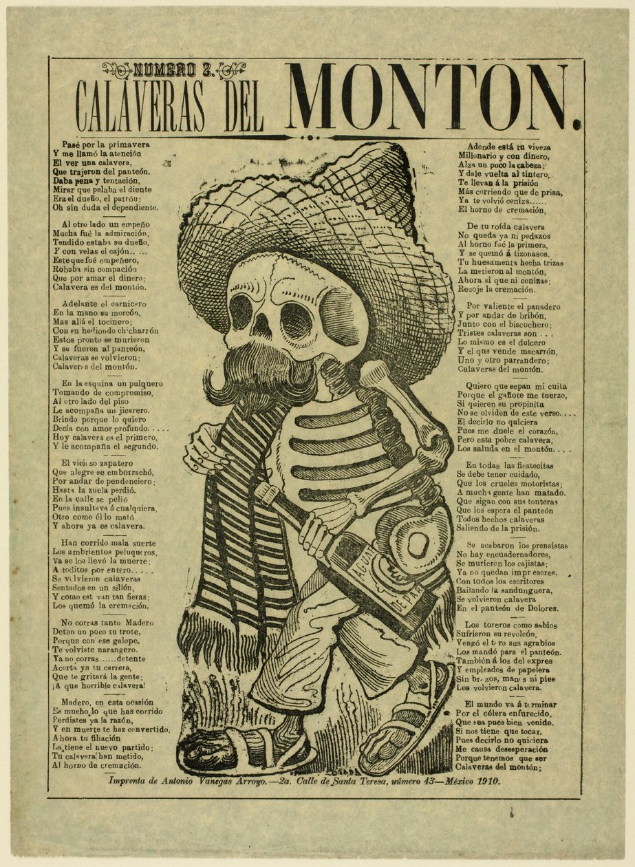 Calavera of the Masses, no. 2 by José Guadalupe Posada