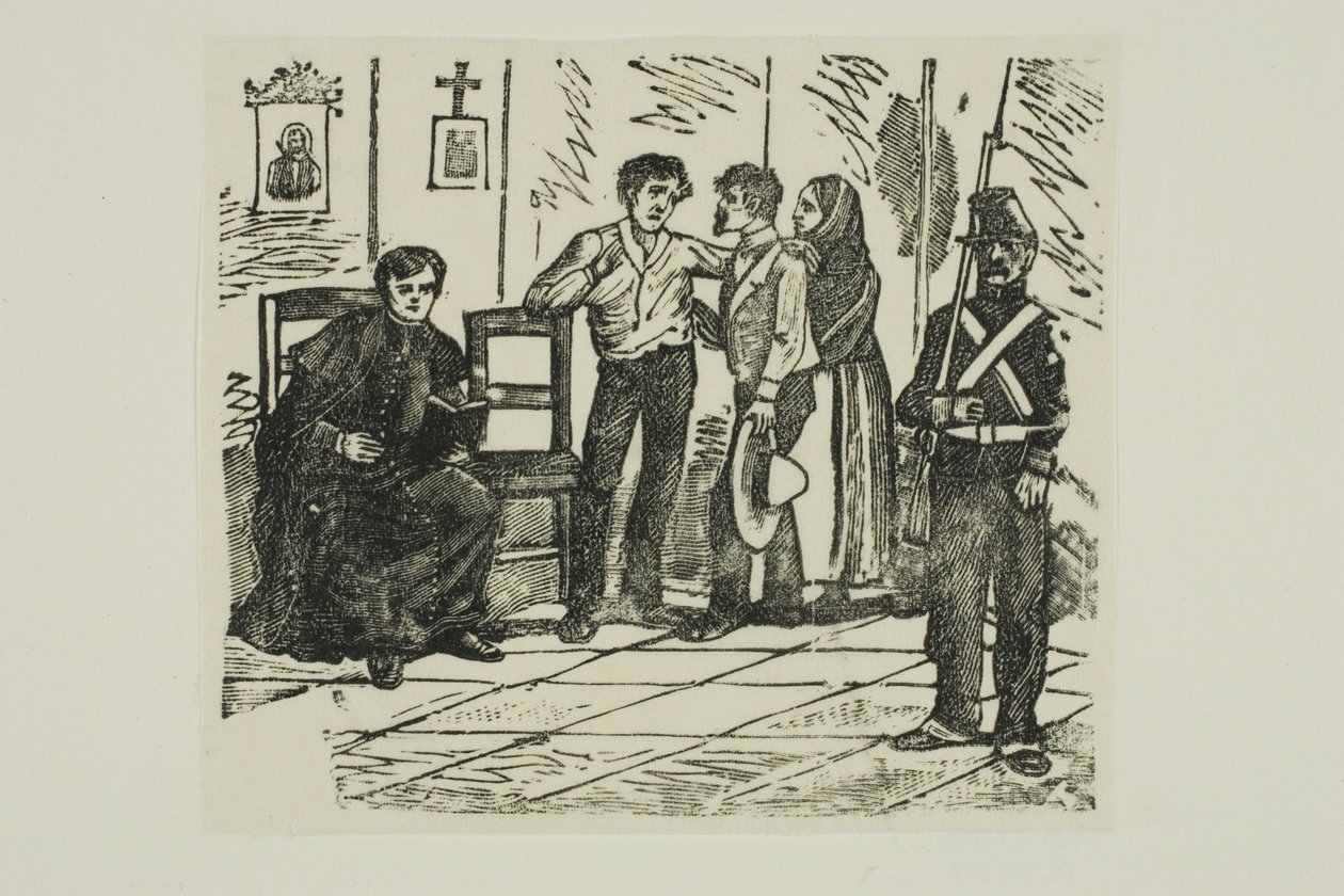 Corrido: The Death Room of a Sentenced Man by José Guadalupe Posada