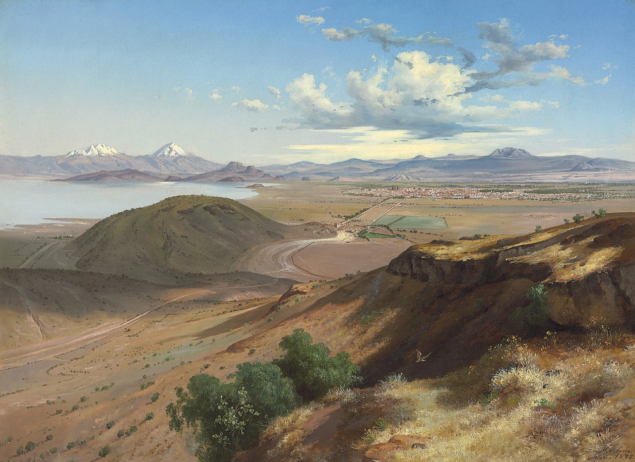 Valley of Mexico from the Hill of Saint Isabel (1892) by José María Velasco