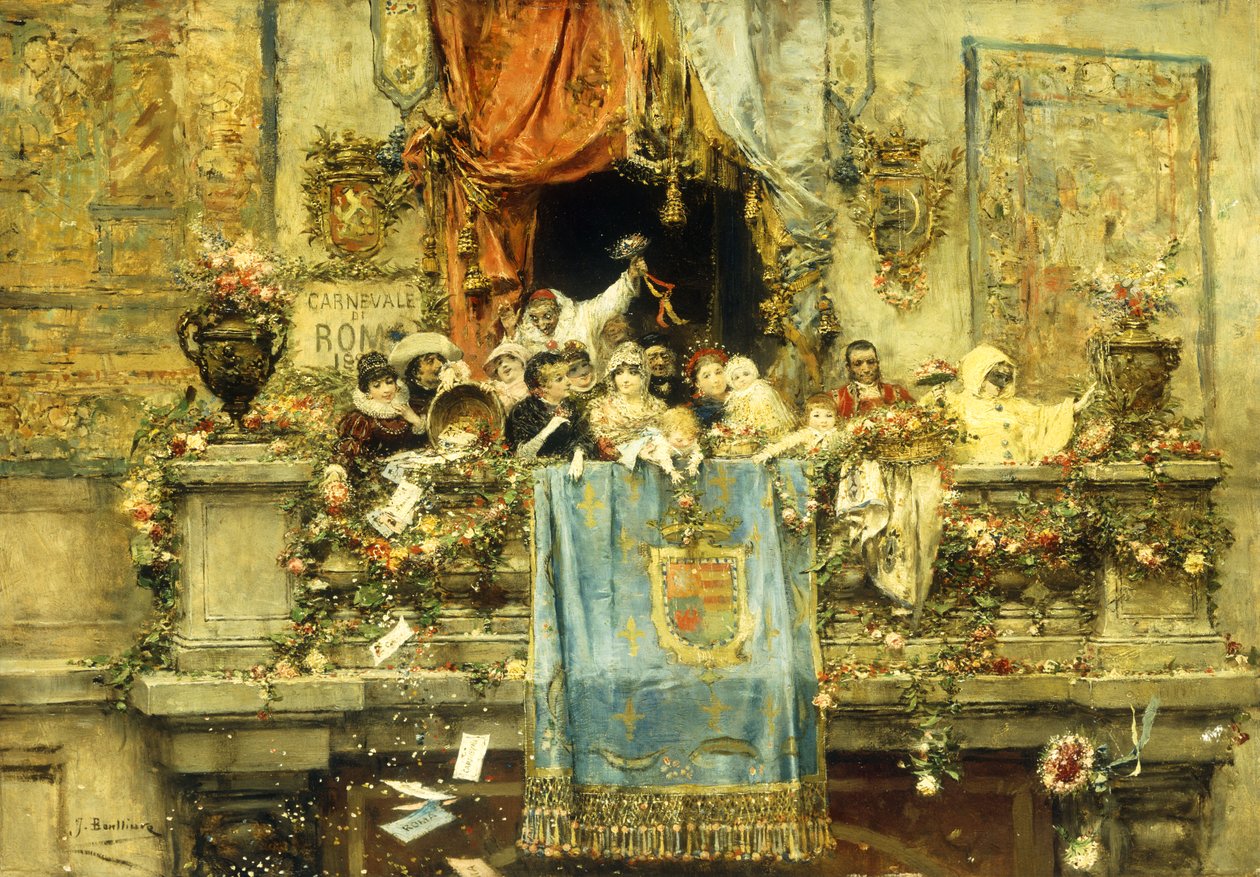 At the Carnival by Jose Benlliure y Gil