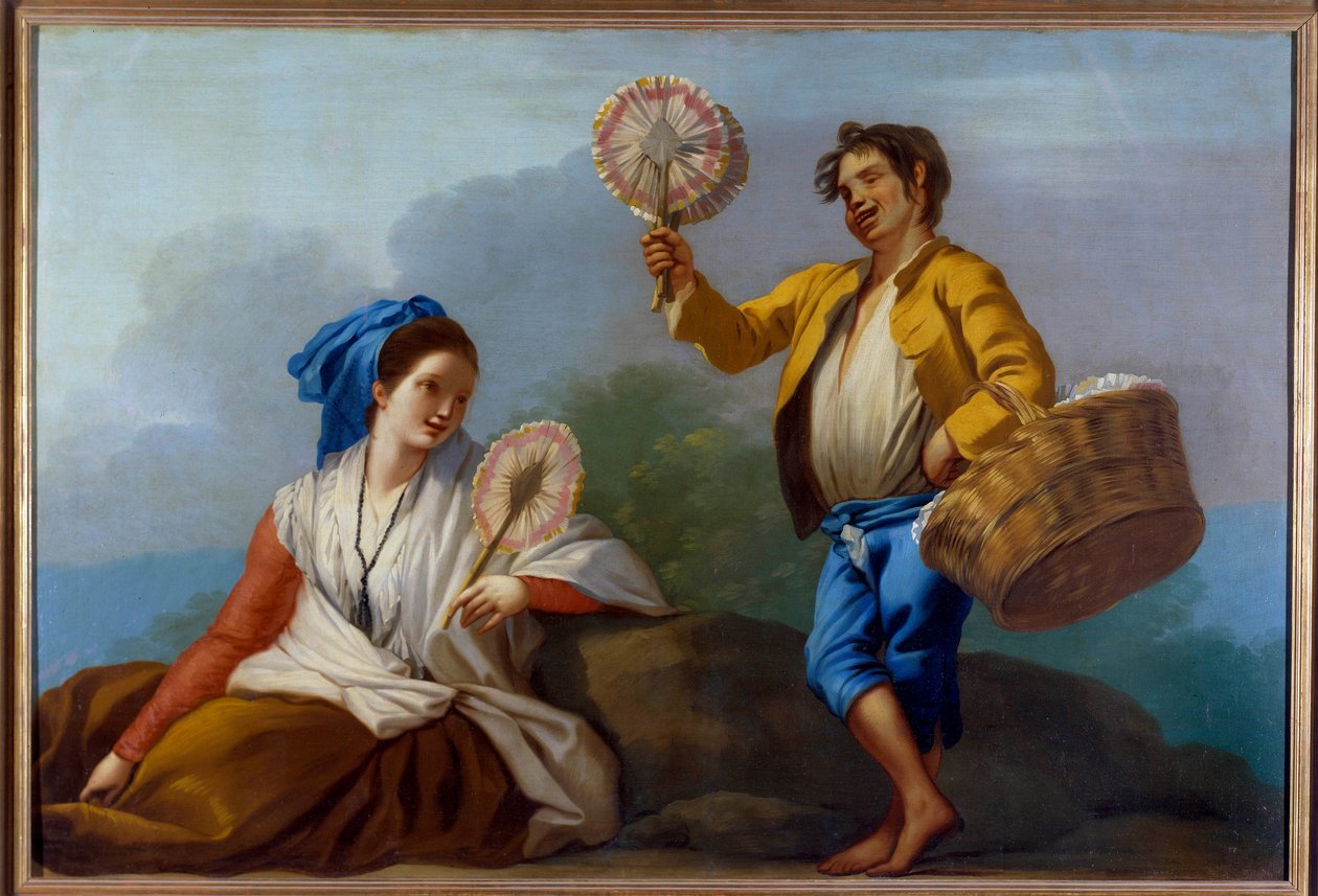 The Merchant of Fans by José del Castillo