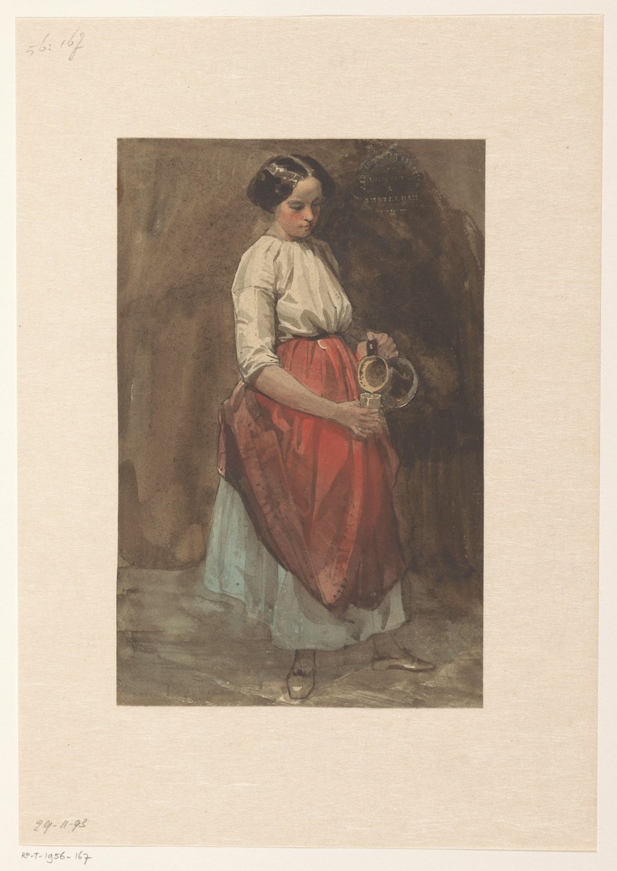 Standing Girl Pouring a Drink by Josef Eduard Tetar van Elven