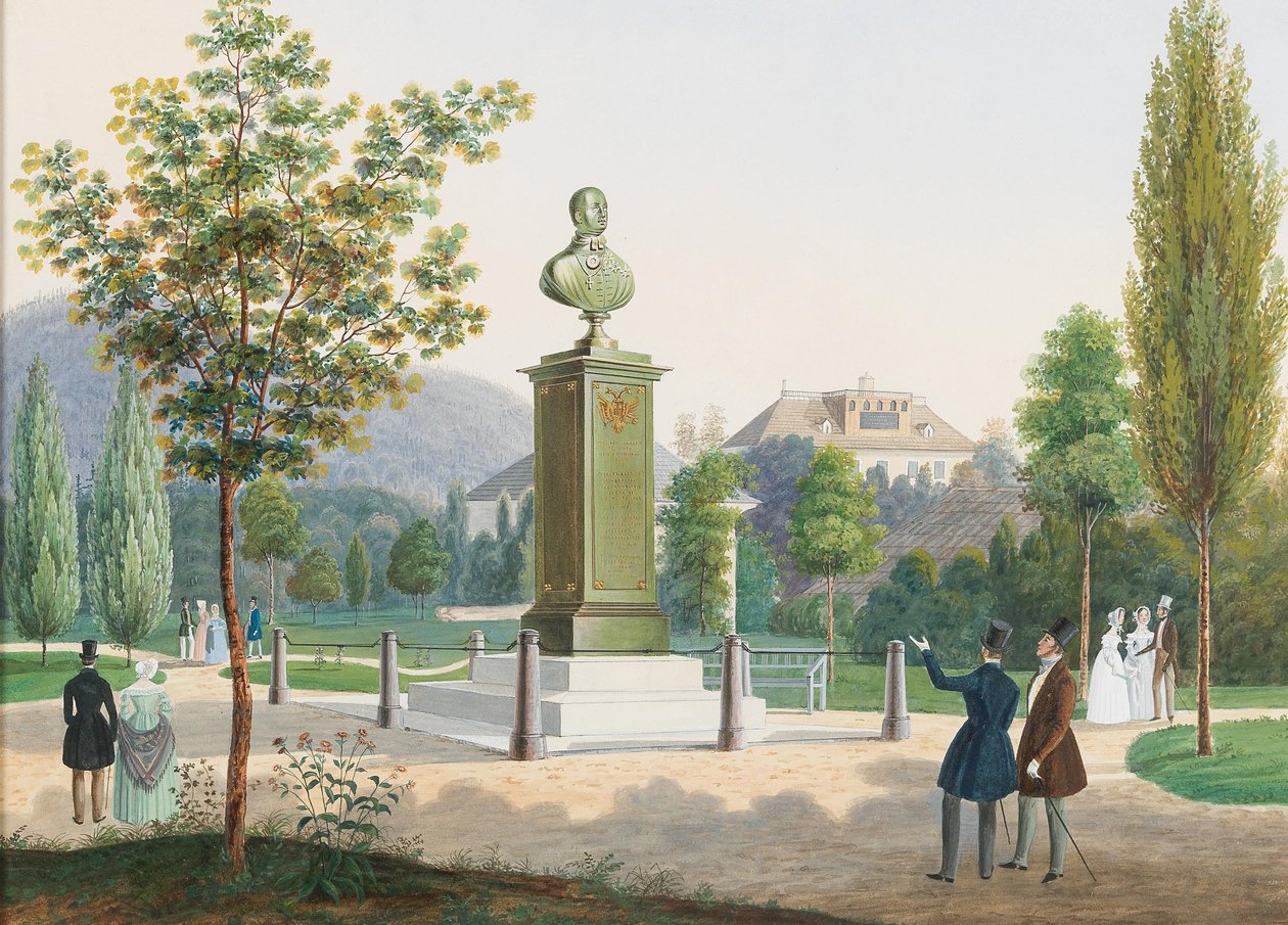 The Archduke Rudolf, Cardinal Archbishop of Olmütz Monument in Ischl by Josef Hafner