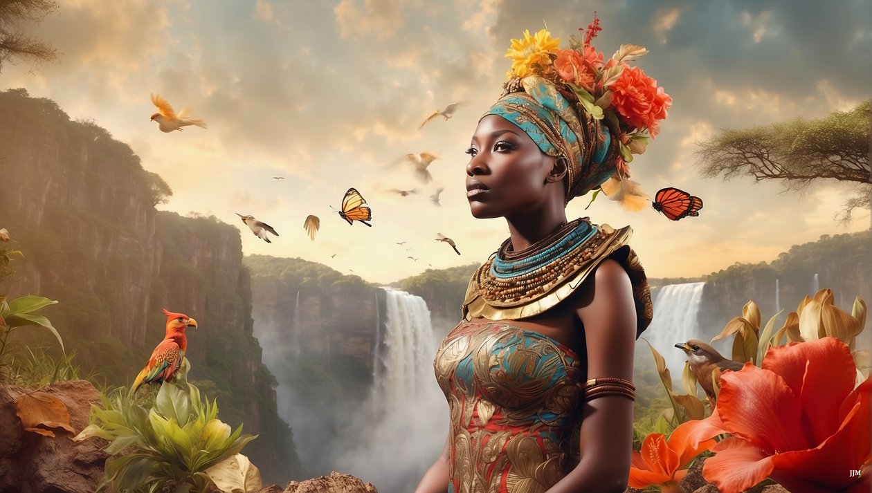 Dreamcore Dreamlike Scene Africa 02 by Josef Johann Michel