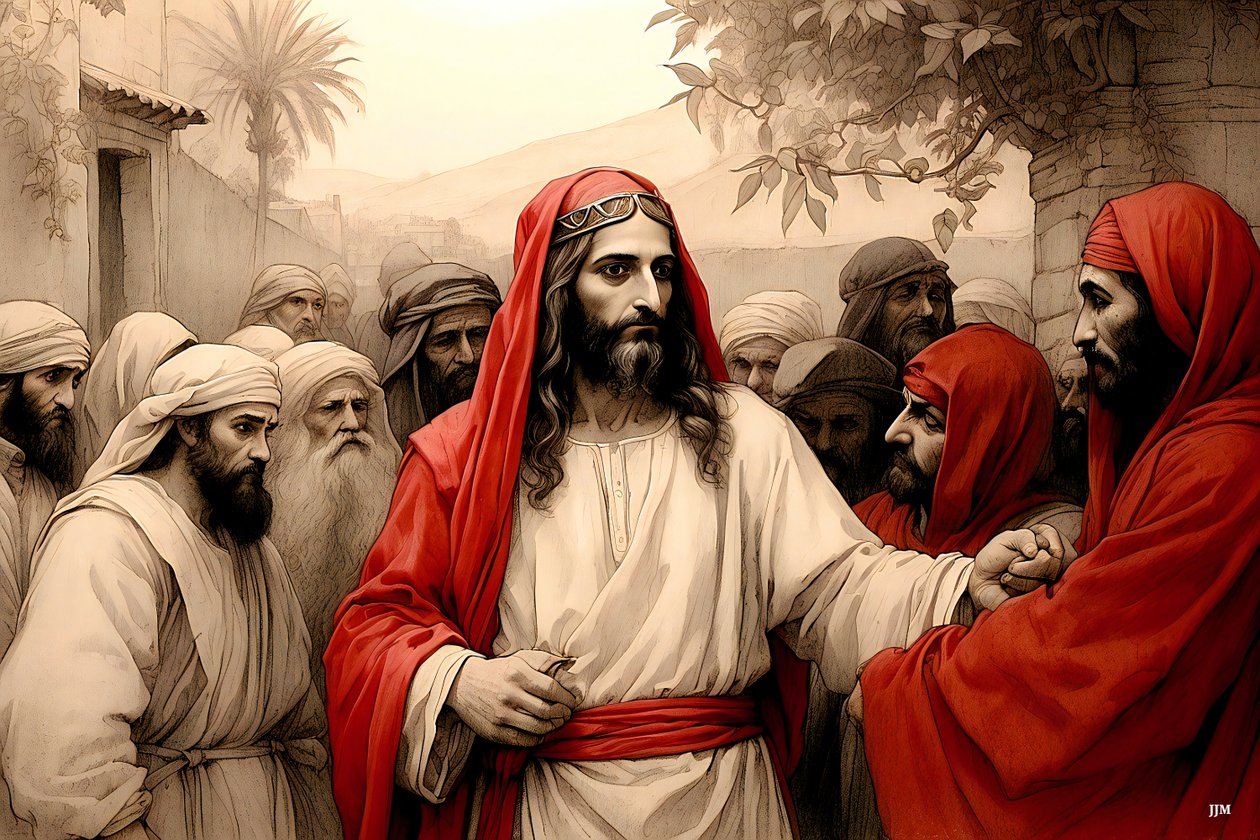 Jesus Betrayed by Judas 02 by Josef Johann Michel