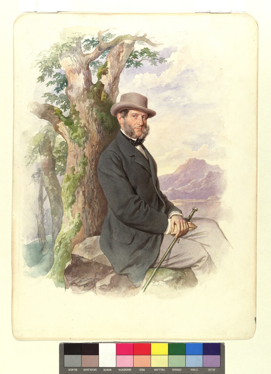 Anton Ritter von Schmerling, President of the Supreme Court etc. by Josef Kriehuber