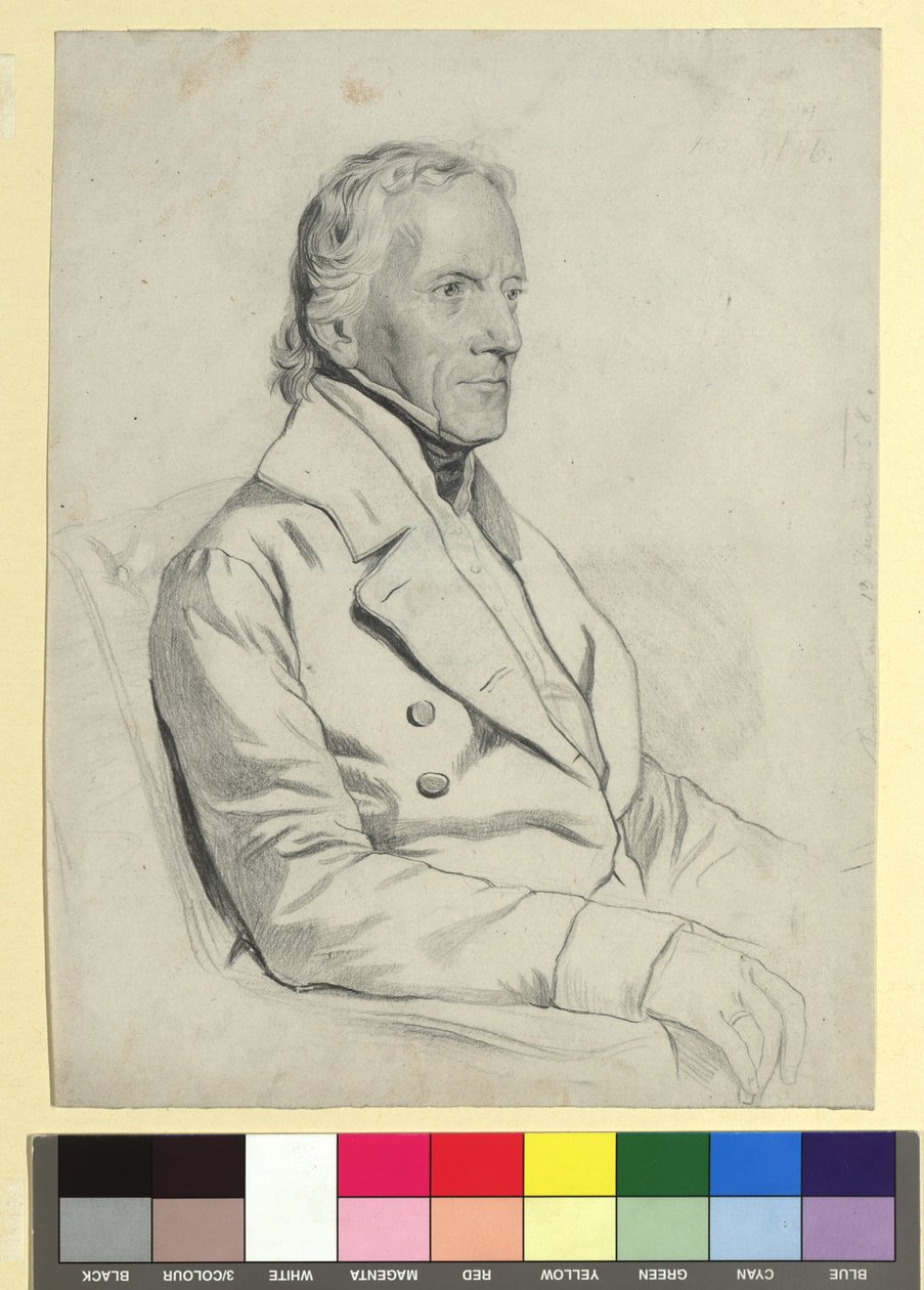 Portrait of an Unknown Elderly Man by Josef Kriehuber