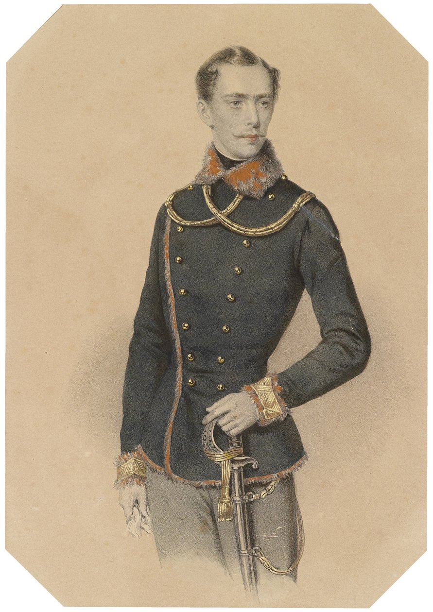 Franz Joseph in Hungarian Attire, circa 1855 by Josef Kriehuber