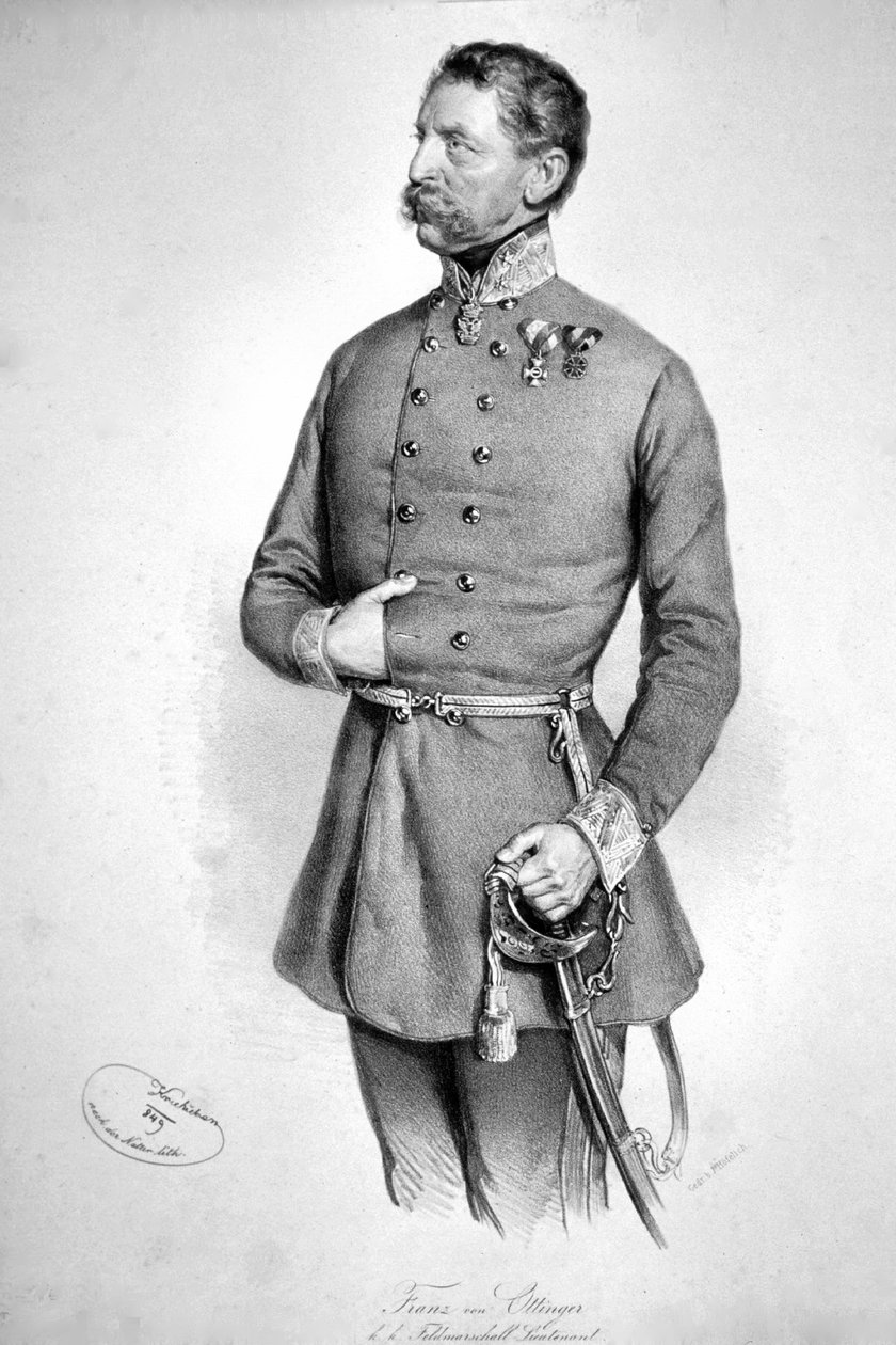 Franz Ottinger Lithograph by Josef Kriehuber